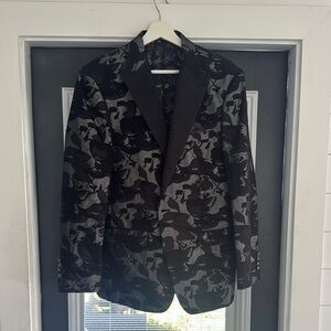 TALLIA Black and Gray Sport Coat